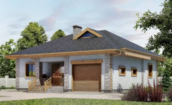 130-006-R One Story House Plans with garage in back, small House Plans | Проекты домов от House Expert