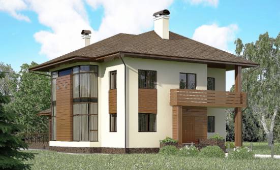 300-001-R Two Story House Plans, beautiful Woodhouses Plans | Проекты домов от House Expert