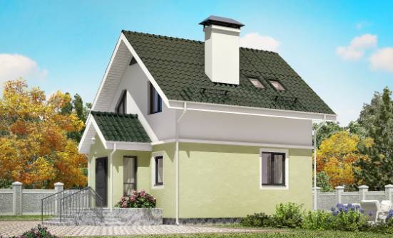 070-001-R Two Story House Plans with mansard roof, available Plans To Build | Проекты домов от House Expert