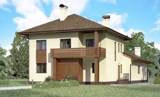 300-001-R Two Story House Plans, beautiful Woodhouses Plans | Проекты домов от House Expert