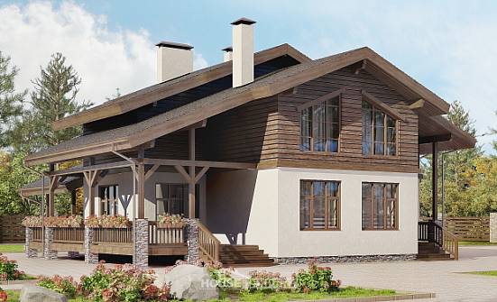 210-006-L Two Story House Plans with mansard, average Plans To Build | Проекты домов от House Expert