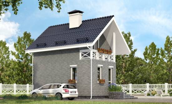 045-001-R Two Story House Plans with mansard, modest House Online | Проекты домов от House Expert