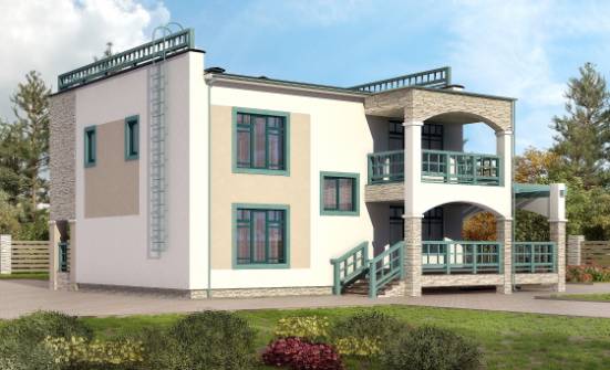 150-010-R Two Story House Plans, the budget Building Plan  | Проекты домов от House Expert