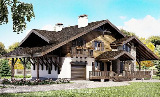 270-001-L Two Story House Plans with mansard and garage, best house Planning And Design | Проекты домов от House Expert