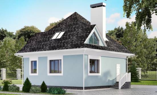 110-001-L Two Story House Plans with mansard roof, available Woodhouses Plans | Проекты домов от House Expert