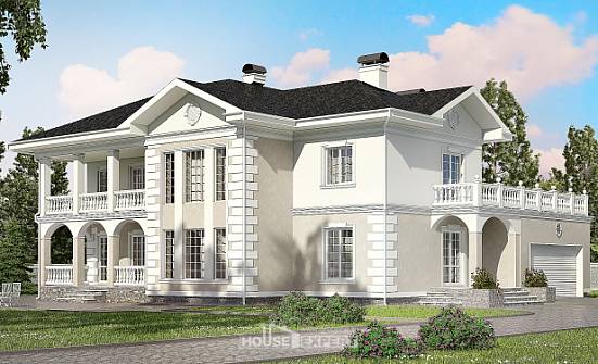 340-002-R Two Story House Plans with garage, cozy House Plan | Проекты домов от House Expert