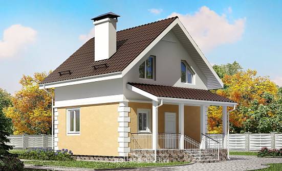 070-002-R Two Story House Plans with mansard roof, beautiful Drawing House | Проекты домов от House Expert