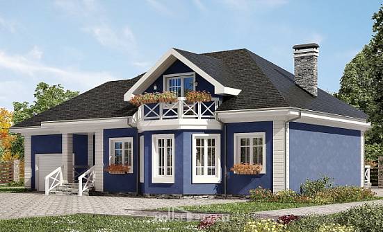 180-010-L Two Story House Plans and mansard with garage under, best house House Online | Проекты домов от House Expert