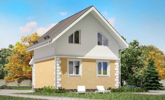 070-002-R Two Story House Plans with mansard roof, beautiful Drawing House | Проекты домов от House Expert