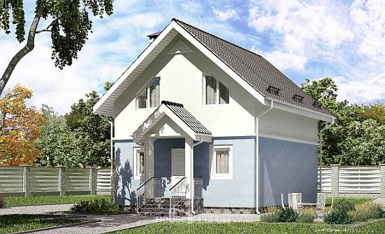 095-002-R Two Story House Plans with mansard, modern Home House | Проекты домов от House Expert