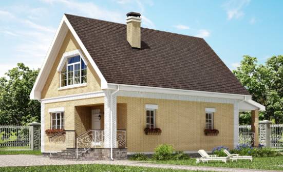 130-004-R Two Story House Plans with mansard, inexpensive Planning And Design | Проекты домов от House Expert