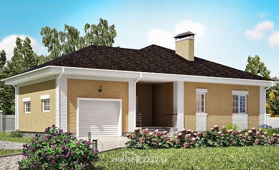 130-002-L One Story House Plans with garage in front, modest House Online | Проекты домов от House Expert