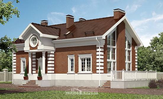 160-009-R Two Story House Plans with mansard, modern House Plans | Проекты домов от House Expert