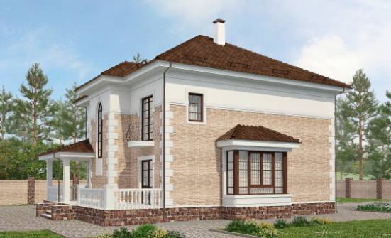 220-008-R Two Story House Plans, classic House Planes | Проекты домов от House Expert