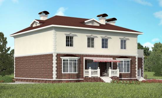 380-001-L Two Story House Plans with garage in front, a huge Home House | Проекты домов от House Expert