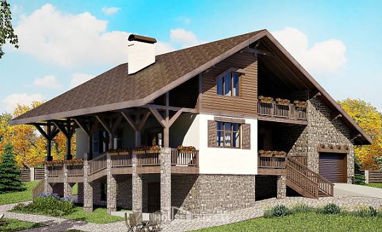 300-003-R Three Story House Plans with mansard roof and garage, a huge Custom Home | Проекты домов от House Expert