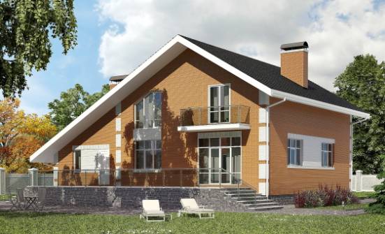 190-006-R Two Story House Plans with mansard roof with garage under, average Plan Online | Проекты домов от House Expert