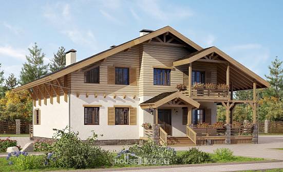 260-001-L Two Story House Plans and mansard, luxury Tiny House Plans | Проекты домов от House Expert