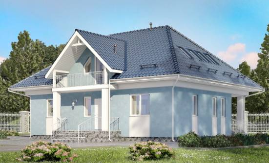 200-002-R Two Story House Plans with mansard roof, best house House Plan | Проекты домов от House Expert