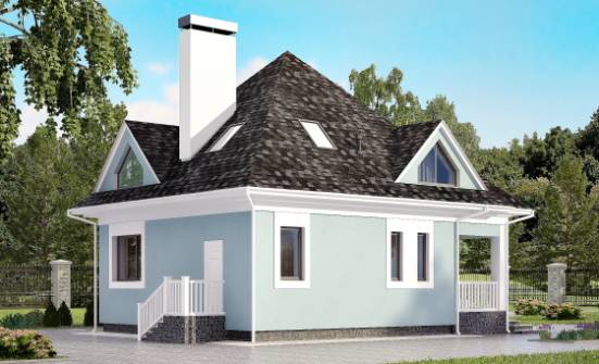 110-001-L Two Story House Plans with mansard roof, available Woodhouses Plans | Проекты домов от House Expert