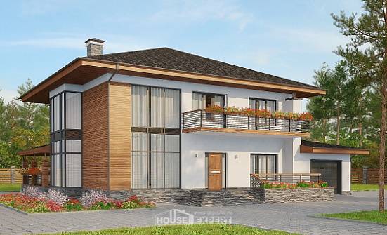 305-001-R Two Story House Plans with garage in front, beautiful Home House | Проекты домов от House Expert