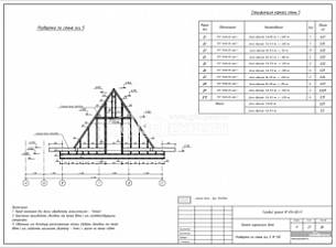 Развертка по стене оси 5