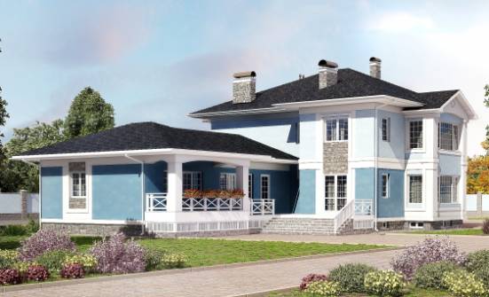 620-001-R Three Story House Plans with garage in back, classic Drawing House | Проекты домов от House Expert