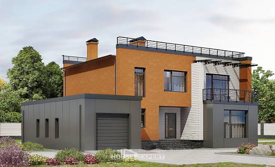 260-002-L Two Story House Plans with garage in back, luxury Home Plans | Проекты домов от House Expert