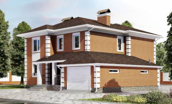 220-004-L Two Story House Plans with garage under, modern Design House | Проекты домов от House Expert