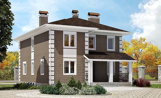 185-002-R Two Story House Plans, modest House Blueprints | Проекты домов от House Expert