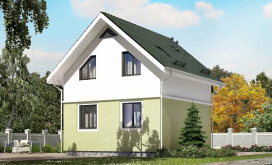 070-001-R Two Story House Plans with mansard roof, available Plans To Build | Проекты домов от House Expert