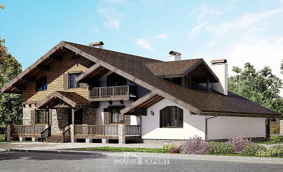 320-002-R Two Story House Plans with mansard, modern Custom Home | Проекты домов от House Expert