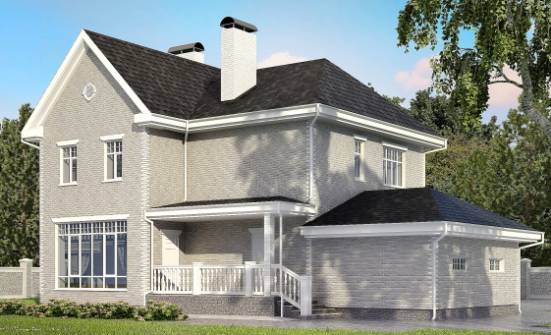 190-001-L Two Story House Plans and garage, cozy House Online | Проекты домов от House Expert