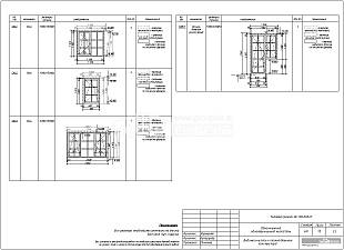 Ведомость окон и оконно-дверных конструкций