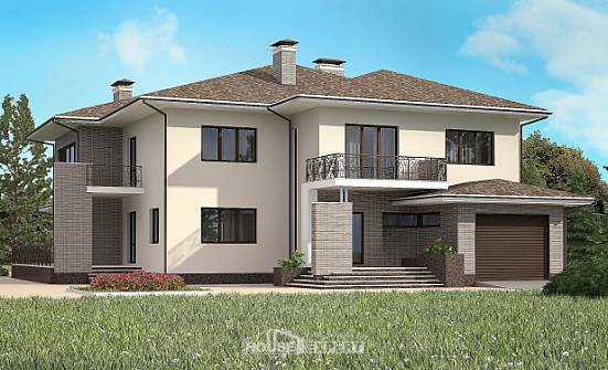 500-001-R Three Story House Plans with garage under, modern Construction Plans | Проекты домов от House Expert