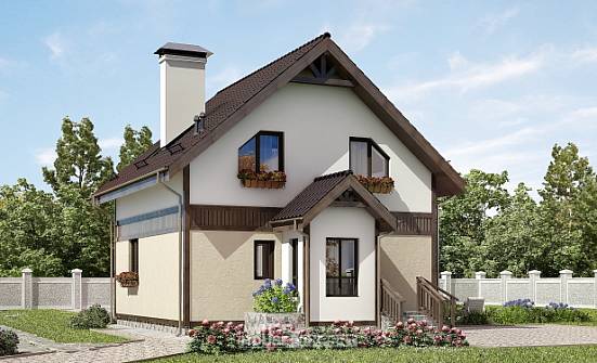 105-001-R Two Story House Plans with mansard, available House Plans | Проекты домов от House Expert