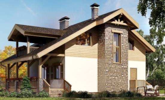 150-004-R Two Story House Plans with mansard roof, modest Planning And Design | Проекты домов от House Expert