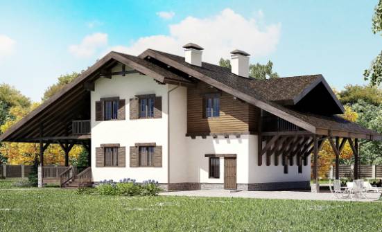 270-001-L Two Story House Plans with mansard and garage, best house Planning And Design | Проекты домов от House Expert