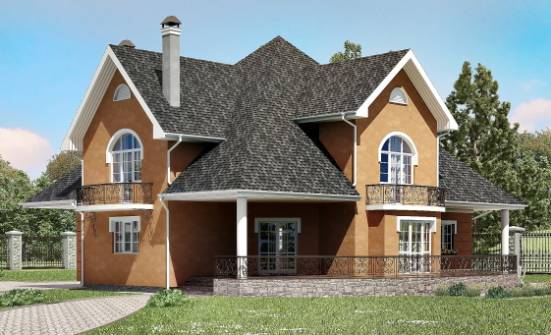 310-001-R Two Story House Plans with mansard, best house Plans To Build | Проекты домов от House Expert