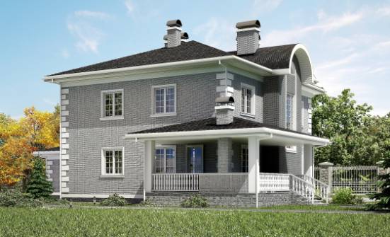 245-004-L Two Story House Plans with garage in front, beautiful Dream Plan | Проекты домов от House Expert