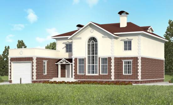 380-001-L Two Story House Plans with garage in front, a huge Home House | Проекты домов от House Expert