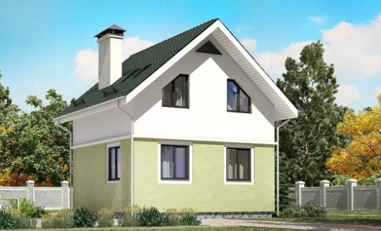 070-001-R Two Story House Plans with mansard roof, available Plans To Build | Проекты домов от House Expert