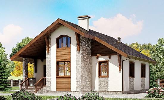 080-002-L One Story House Plans, compact Woodhouses Plans | Проекты домов от House Expert