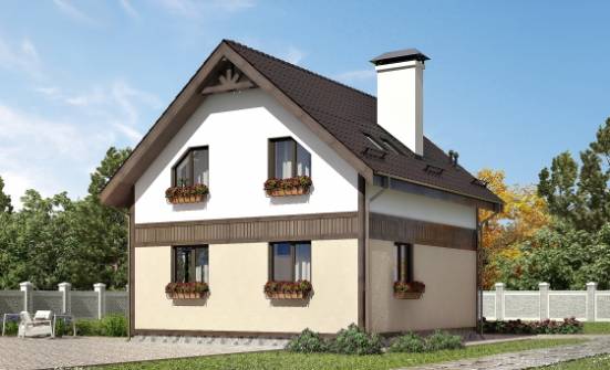 105-001-R Two Story House Plans with mansard, available House Plans | Проекты домов от House Expert